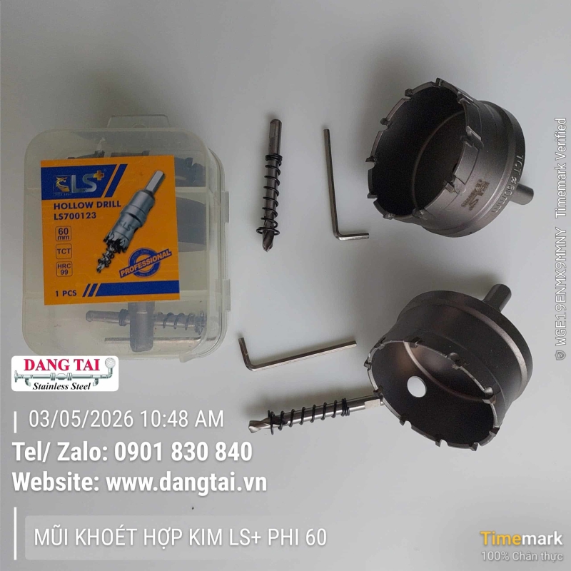 Mũi Khoét Hợp Kim LS+ – Khoan Lỗ Inox, Thép Chính Xác, Giá Tốt, Sẵn Kho
