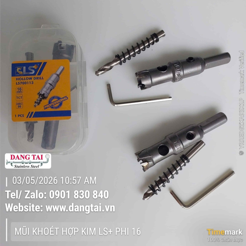 Mũi Khoét Hợp Kim LS+ – Khoan Lỗ Inox, Thép Chính Xác, Giá Tốt, Sẵn Kho