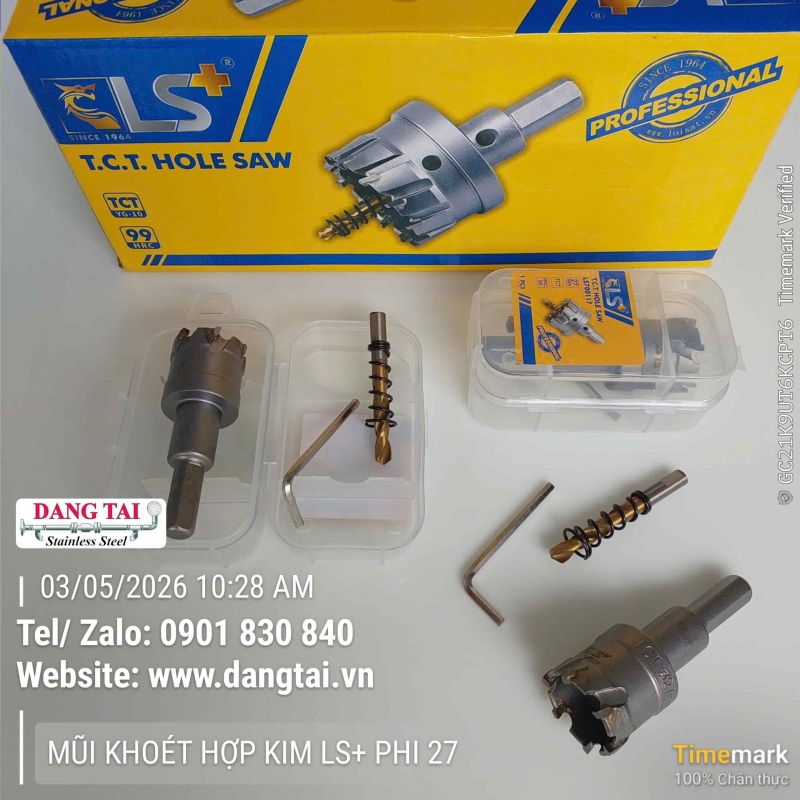 Mũi Khoét Hợp Kim LS+ – Khoan Lỗ Inox, Thép Chính Xác, Giá Tốt, Sẵn Kho