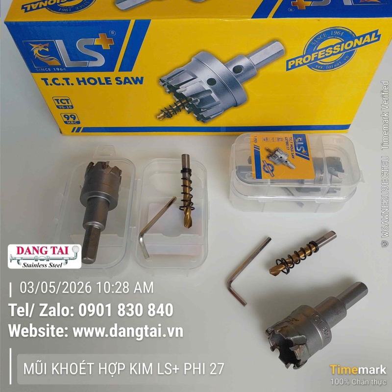 Mũi Khoét Hợp Kim LS+ – Khoan Lỗ Inox, Thép Chính Xác, Giá Tốt, Sẵn Kho
