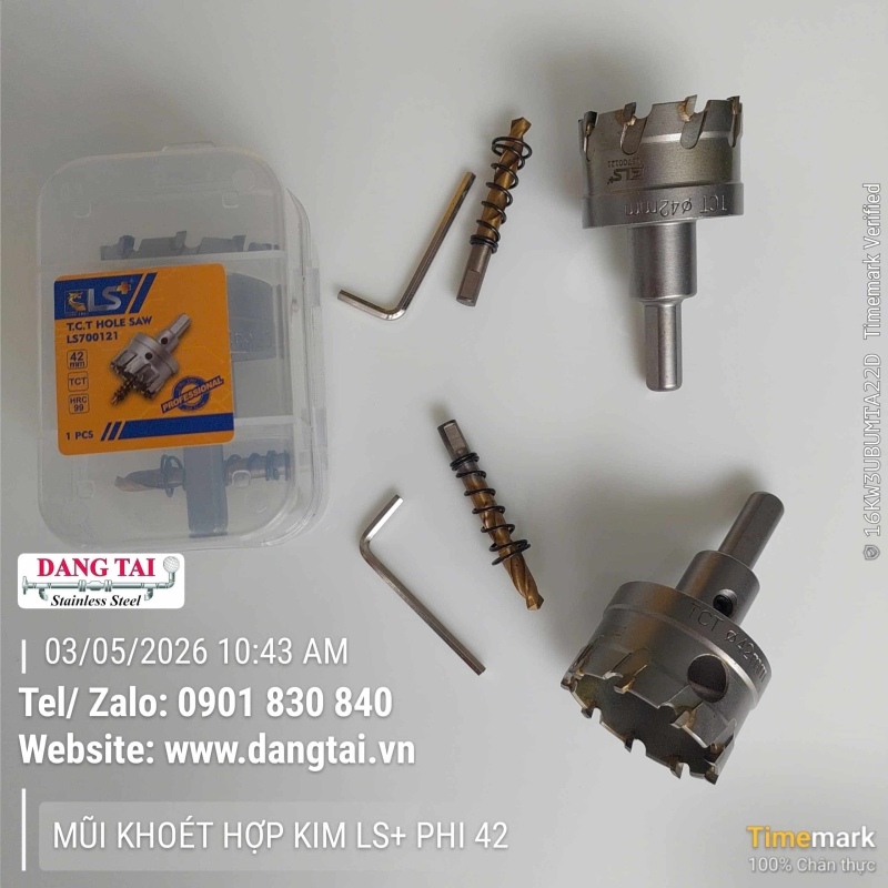Mũi Khoét Hợp Kim LS+ – Khoan Lỗ Inox, Thép Chính Xác, Giá Tốt, Sẵn Kho