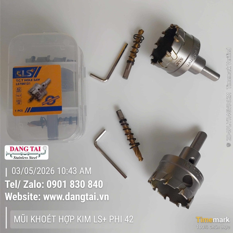 Mũi Khoét Hợp Kim LS+ – Khoan Lỗ Inox, Thép Chính Xác, Giá Tốt, Sẵn Kho