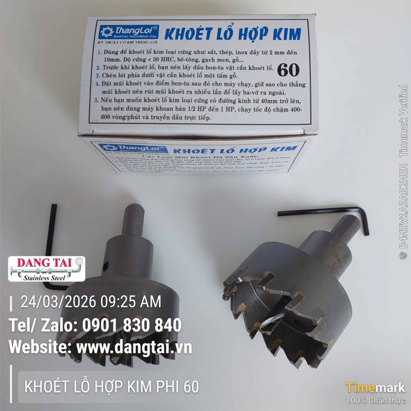 Mũi Khoét Hợp Kim Thắng Lợi Chính Hãng – Độ Bền Cao, Giá Tốt