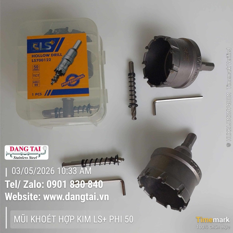 Mũi Khoét Hợp Kim LS+ – Khoan Lỗ Inox, Thép Chính Xác, Giá Tốt, Sẵn Kho