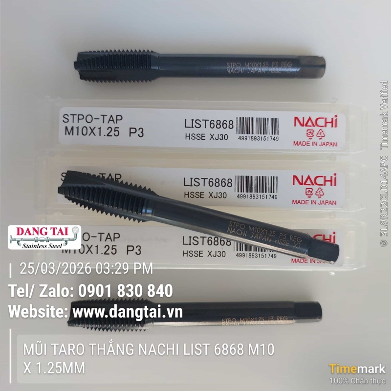 Mũi Taro Thẳng Nachi List 6868 Chính Hãng Nhật Bản – Đầy Đủ Size, Giá Tốt