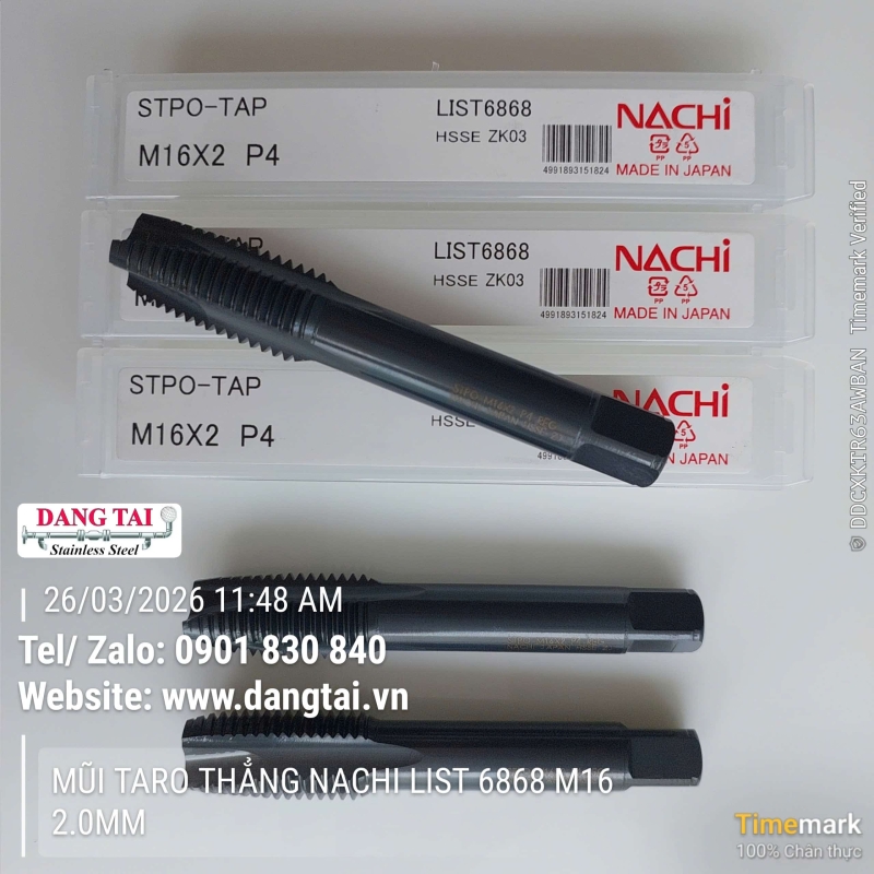 Mũi Taro Thẳng Nachi List 6868 Chính Hãng Nhật Bản – Đầy Đủ Size, Giá Tốt