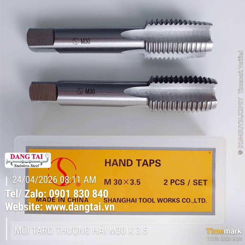 Mũi Taro Shanghai – Taro Ren Chính Xác, Giá Rẻ, Đủ Size M3–M30, Sẵn Kho