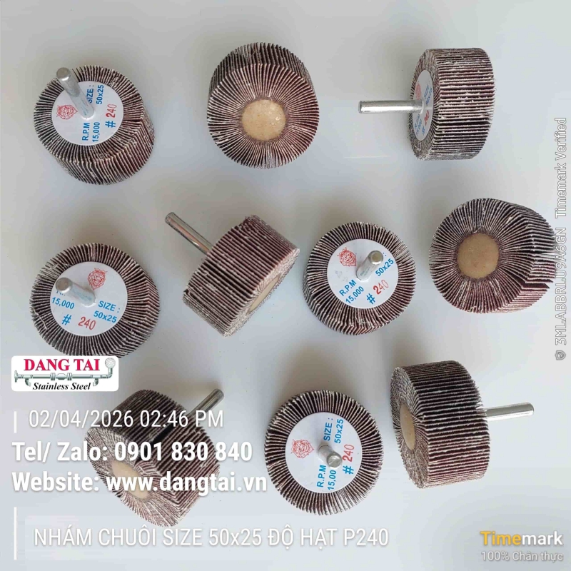 Nhám Chuôi Đánh Bóng Inox, Kim Loại – Bền Cao, Hiệu Suất Tốt, Giá Tốt