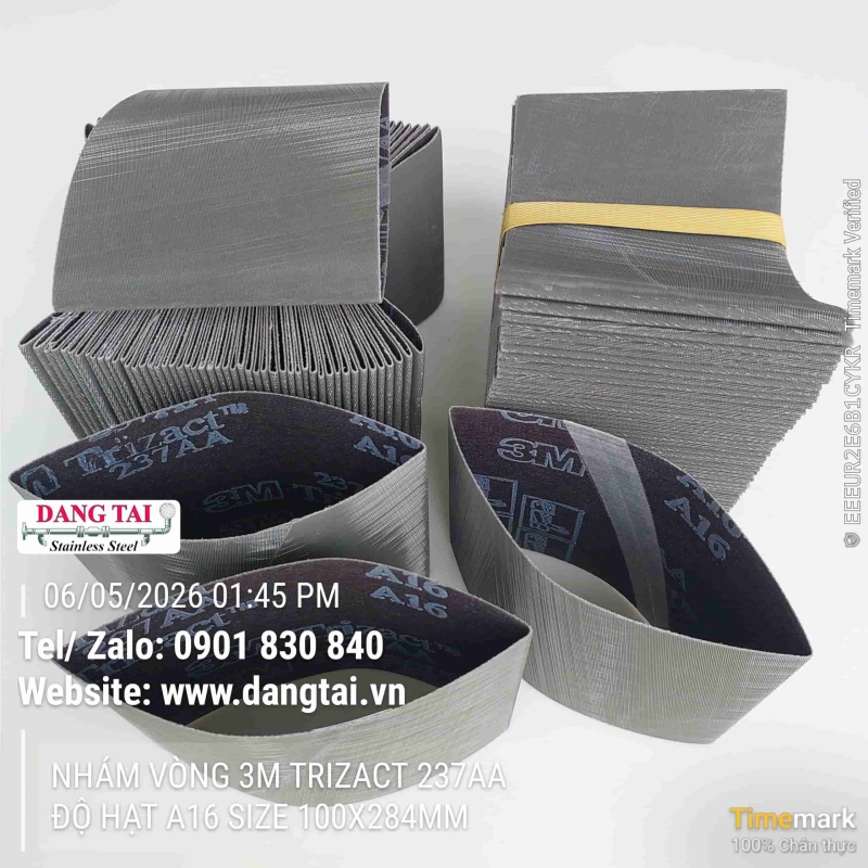Nhám Vòng 3M Trizact 237AA – Đánh Bóng Inox Siêu Mịn, Bền Cao