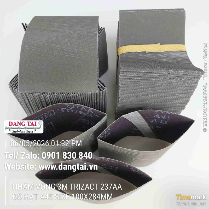 Nhám Vòng 3M Trizact 237AA – Đánh Bóng Inox Siêu Mịn, Bền Cao