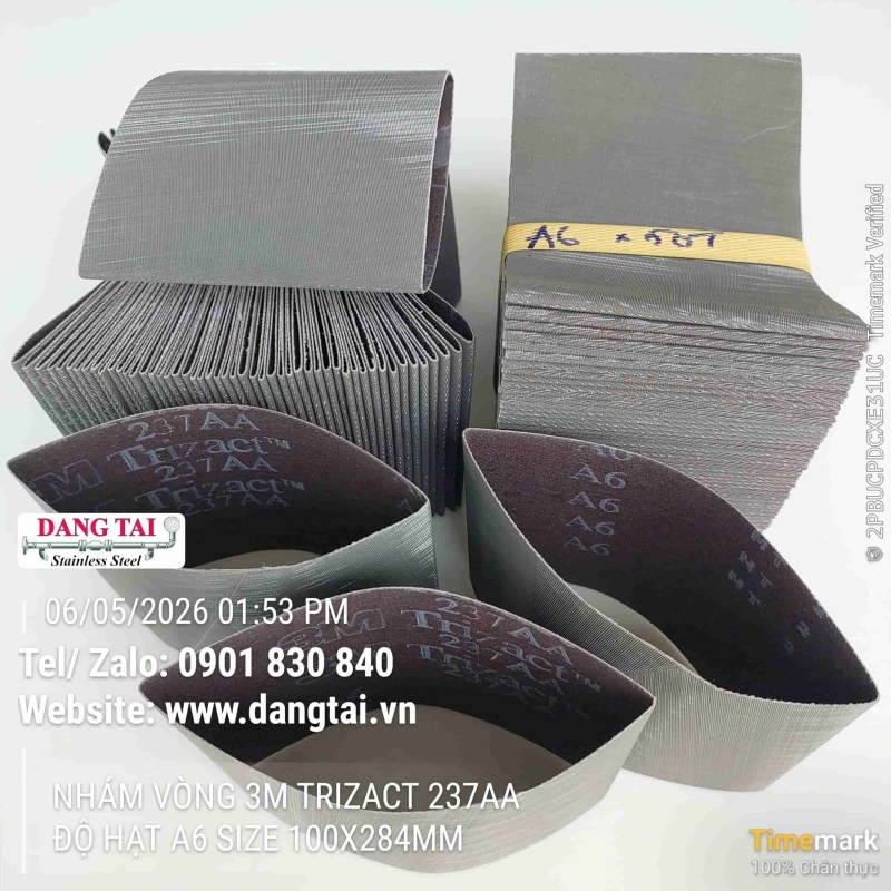Nhám Vòng 3M Trizact 237AA – Đánh Bóng Inox Siêu Mịn, Bền Cao