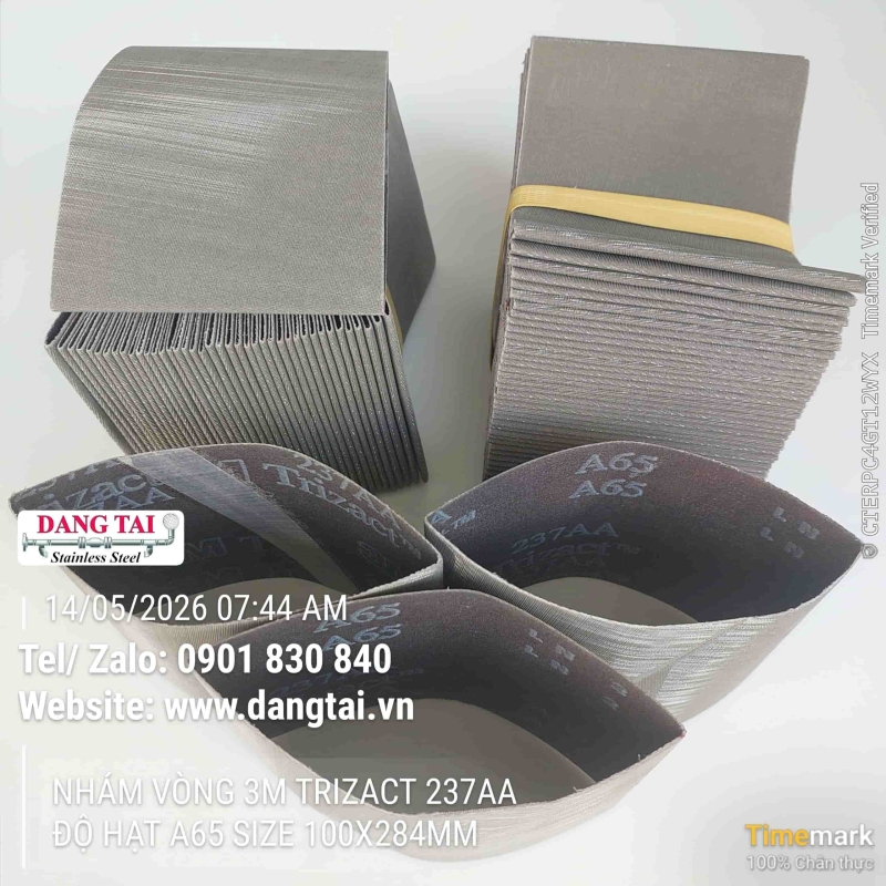 Nhám Vòng 3M Trizact 237AA – Đánh Bóng Inox Siêu Mịn, Bền Cao