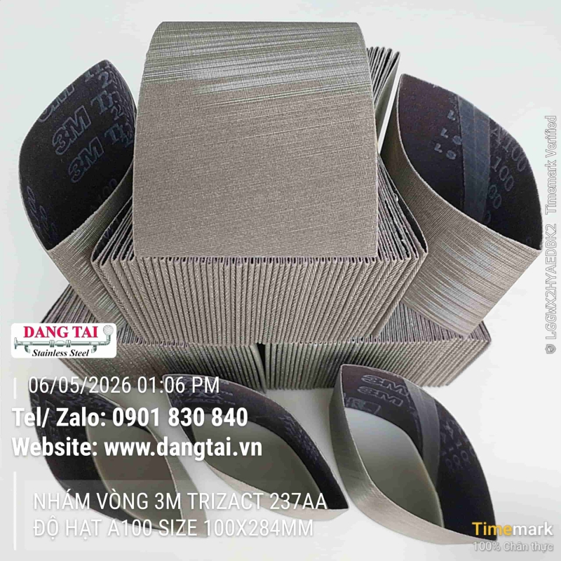 Nhám Vòng 3M Trizact 237AA – Đánh Bóng Inox Siêu Mịn, Bền Cao