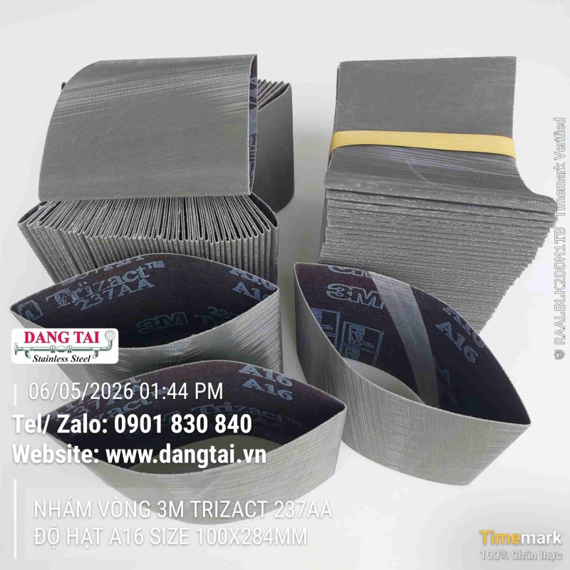 Nhám Vòng 3M Trizact 237AA – Đánh Bóng Inox Siêu Mịn, Bền Cao