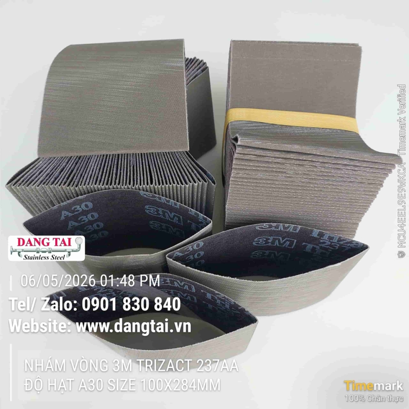 Nhám Vòng 3M Trizact 237AA – Đánh Bóng Inox Siêu Mịn, Bền Cao