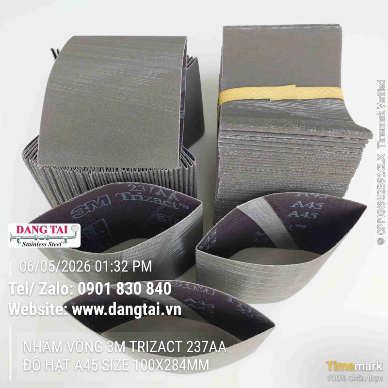 Nhám Vòng 3M Trizact 237AA – Đánh Bóng Inox Siêu Mịn, Bền Cao