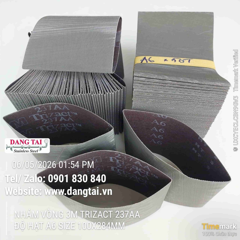 Nhám Vòng 3M Trizact 237AA – Đánh Bóng Inox Siêu Mịn, Bền Cao