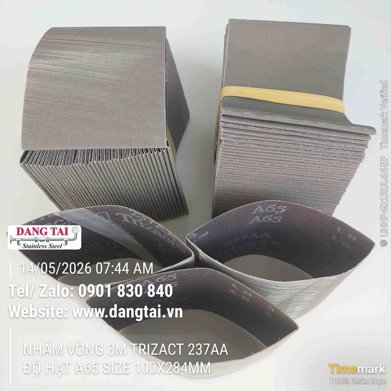 Nhám Vòng 3M Trizact 237AA – Đánh Bóng Inox Siêu Mịn, Bền Cao