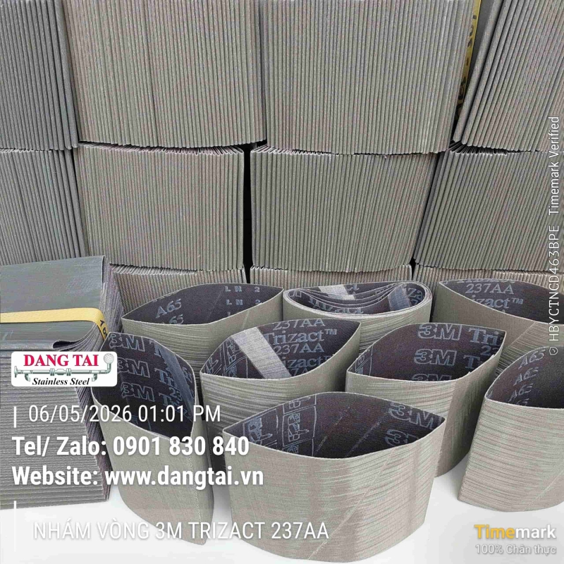 Nhám Vòng 3M Trizact 237AA – Đánh Bóng Inox Siêu Mịn, Bền Cao