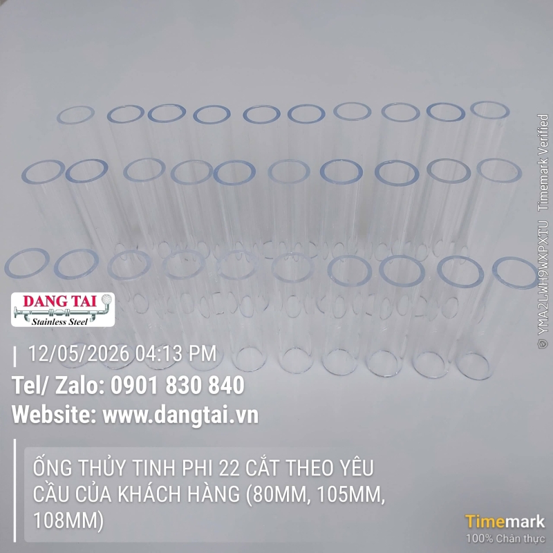 Ống Thủy Tinh Chịu Nhiệt – Trong Suốt, Bền Bỉ, Giá Tốt