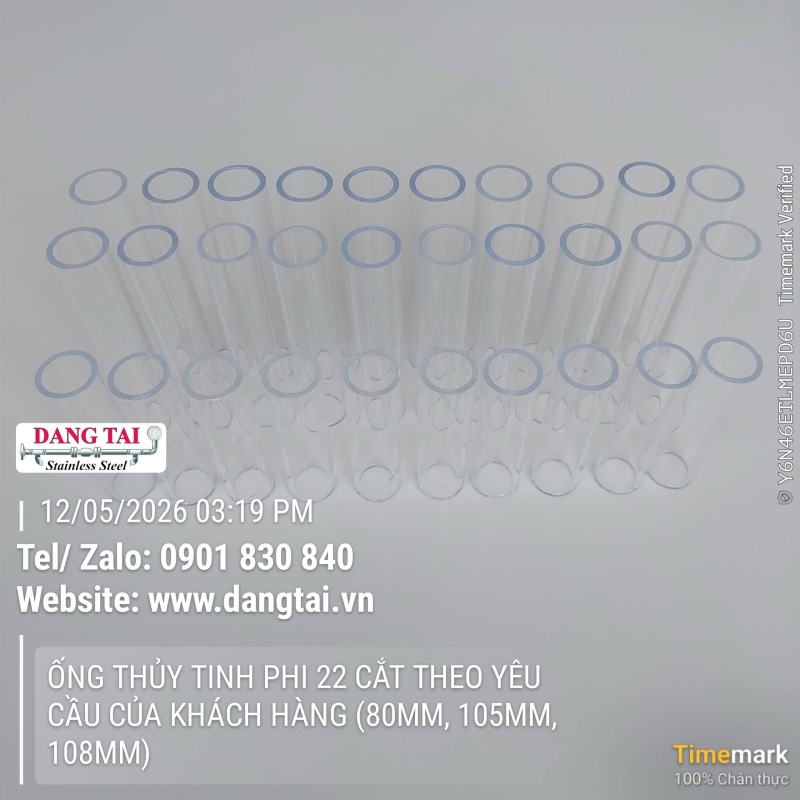 Ống Thủy Tinh Chịu Nhiệt – Trong Suốt, Bền Bỉ, Giá Tốt